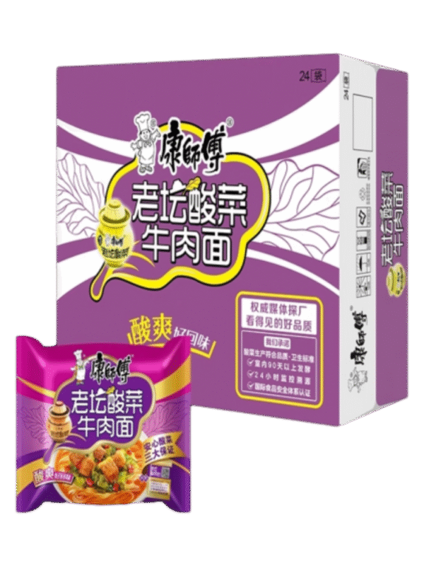 康.老谭酸菜牛面*箱（袋） Tall Picaacido Chef*Caja